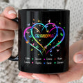 Personalized Coffee Mug For Nana From Granddaughter Grandma Mom Heart Butterflies Custom Name Novelty Ceramic Cup 11 15Oz Gifts Ideas For Grandma On Birthday Mothers Day Meaningful Gifts