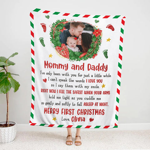 New Parents Gifts, Mommy And Daddy I've Only Been With You Upload Photo, Personalized Blanket, Gifts For New Parents, Fleece Sherpa Blanket, Baby Shower Blanket, Gifts For Christmas
