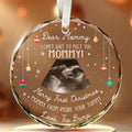 Dear Mommy Glass Ornament, “I Can’t Wait To Meet You Mommy!”, Merry First Christmas From Inside Your Tummy, Baby Bump Ultrasound Gift