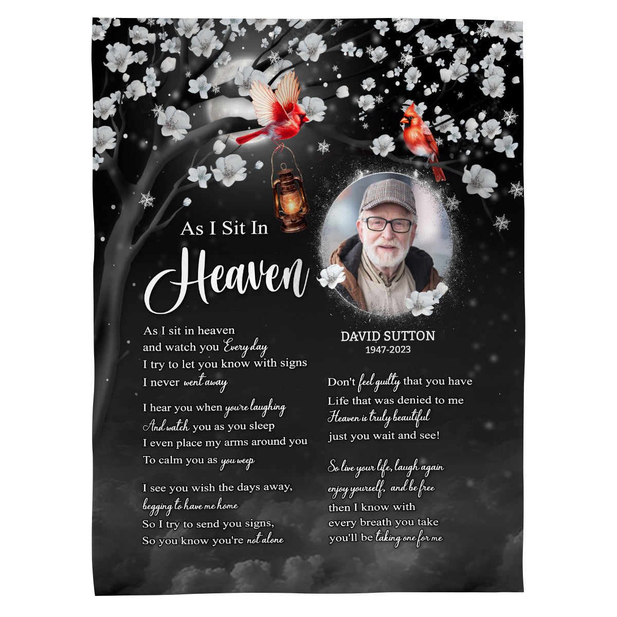 Sympathy Gifts, Memorial Blanket With Photo, Memorial Photo, Heaven Remembrance Blanket, Heaven Comfort Message, Loss Of Mom Dad, Fleece Sherpa, Funeral Gifts For Anniversary
