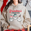 Grandma Gifts, Grandma's Favorites Grandkids Style, Personalized T-Shirt, Gifts For Nanny Grandma From Grandkids Children, Short Sleeve Tee Shirt, Gifts For Christmas Xmas Birthday