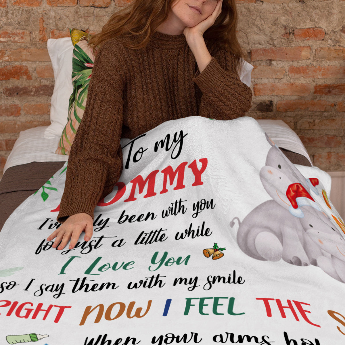 Pregnant Mom Gifts, Right Now I Feel The Safest Upload Photo With Hippo, Personalized Blanket, Gifts For Expected Mom Mommy, Fleece Sherpa, Mom To Be Blanket, Gifts For Christmas Xmas