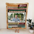 Personalized Memorial Blanket With Photo, In Heaven Love Letter Memorial Blanket , Loss Of Grandma Grandpa Fleece Sherpa, Condolence Gifts For Anniversary
