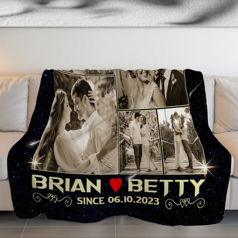 You Wanna Be Yours Photo Blanket, Custom Couple Collage With Names And Date, Cozy Relationship Keepsake Gifts For Him Her Custom Fleece Sherpa Blanket, Gifts For Valentine Anniversary