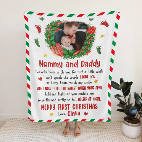 New Parents Gifts, Mommy And Daddy I've Only Been With You Upload Photo, Personalized Blanket, Gifts For New Parents, Fleece Sherpa Blanket, Baby Shower Blanket, Gifts For Christmas