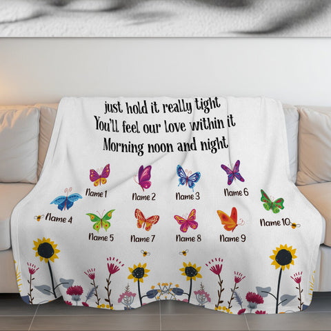Grandmother Blanket, Established Year Title, Inspirational Poem Style, Personalized Names Display, Personalized Blanket, Gifts For Nana From Grandkids, Custom Fleece Sherpa Blankets