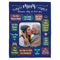 Gifts For Mother, Reasons Why Love You Help Us Clean Our Mess, Personalized Blanket, Funny Gifts For Mom Mother From Son Daughter, Fleece Sherpa Blanket, Gifts For Birthday Mothers Day