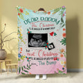Expecting Parents Gifts, I’ll Be Snuggled Up In Mommy’s Belly, Personalized Photo Blanket, Gifts For New Daddy, Fleece Sherpa Blanket, Expectant Parents Blanket, Gifts For Birthday Xmas