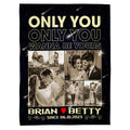 You Wanna Be Yours Photo Blanket, Custom Couple Collage With Names And Date, Cozy Relationship Keepsake Gifts For Him Her Custom Fleece Sherpa Blanket, Gifts For Valentine Anniversary