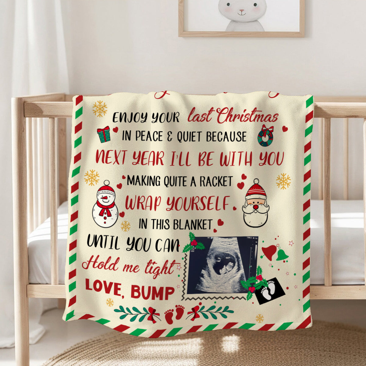 New Parents Gifts, Parent To Be Gifts From Baby Bump Blanket For Pregnant Wife Custom Sonogram Future Daddy And Mommy, Personalized Blanket, Gifts For New Parents, Fleece Sherpa Blanket
