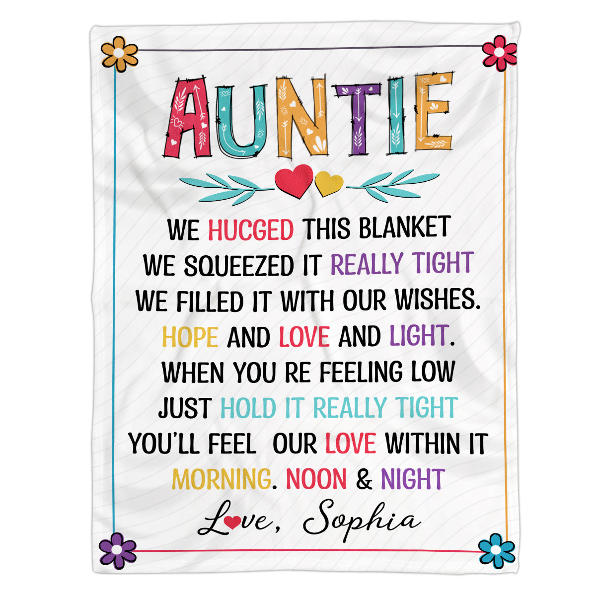 Personalized To My Godmother Blanket From Niece Nephew Auntie Blankets, Aunt Blanket With Niece Nephew Names Floral Custom Name Gifts Ideas For Aunt Fleece Sherpa Blanket For Birthday