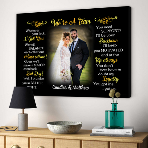 Personalized Canvas Wall Art For Couple In Love From Sweetheart His And Hers Gifts Couple Photo Whatever You Lack I Get You Custom Name Poster Prints Hanging Home Decor For Valentines