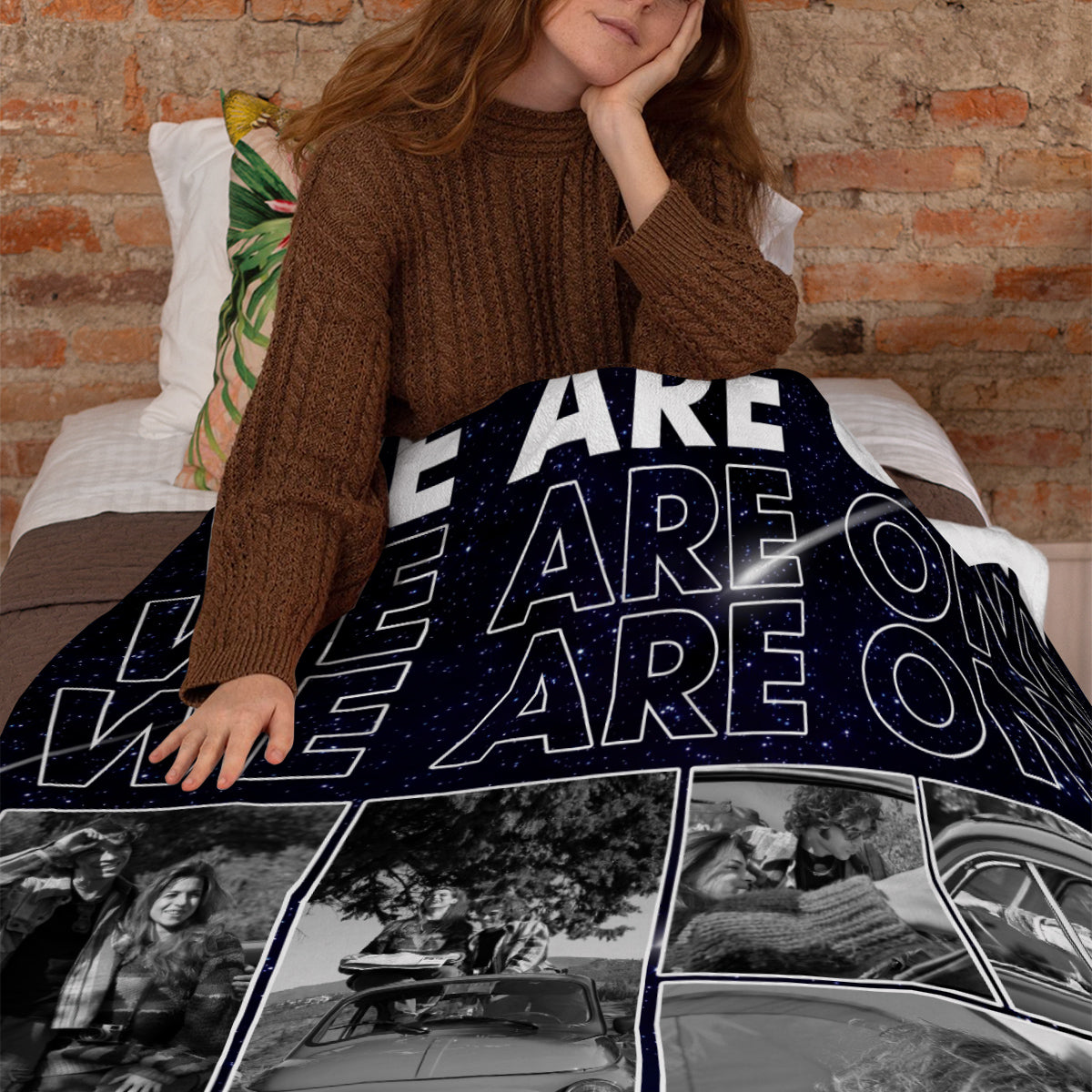 We Are One Personalized Photo Custom Names And Since Date, Soft Blanket With Picture, Relationship Memory Gifts For Him Her, Custom Fleece Sherpa Blanket, Gifts For Valentine