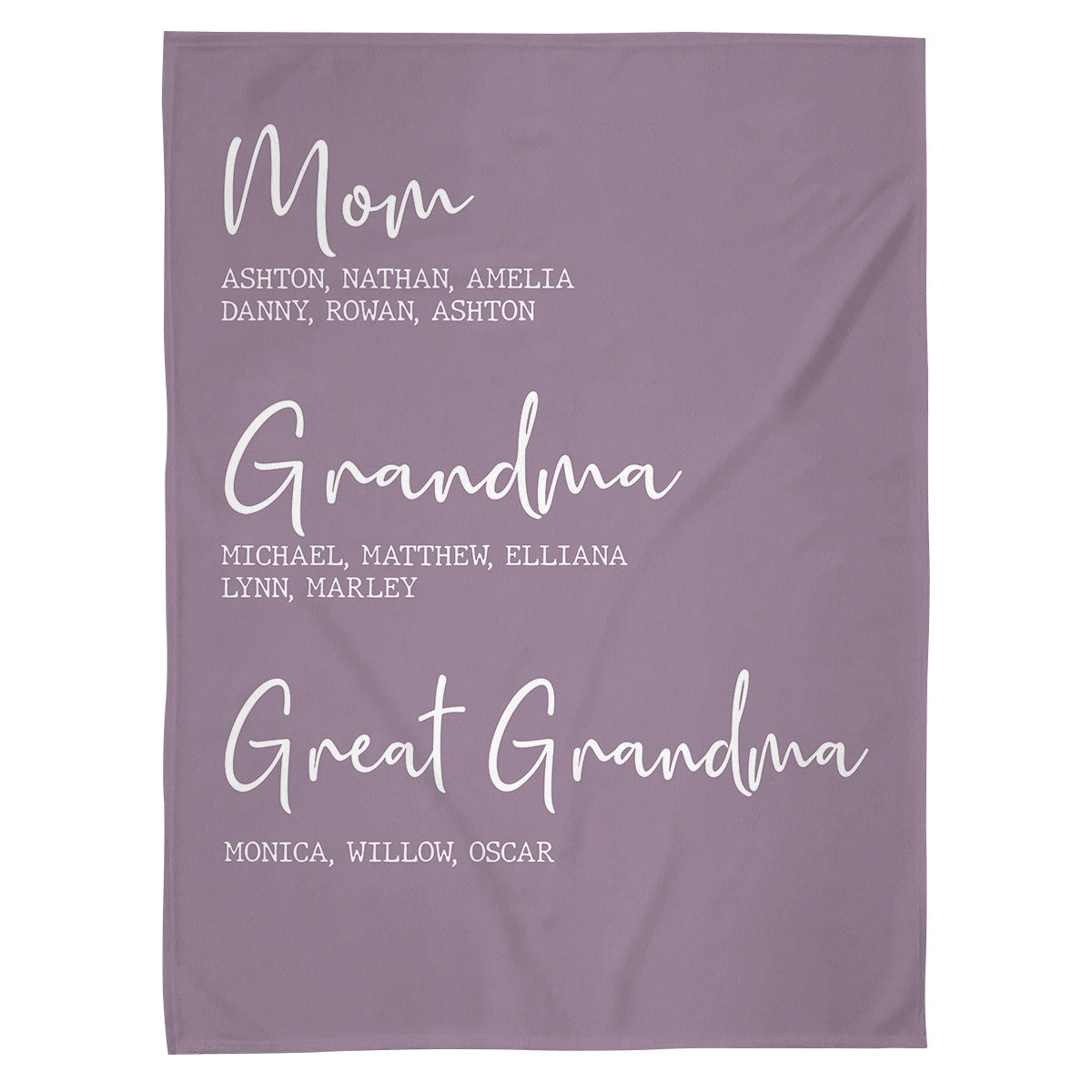 Grandma Gifts, Personalized Name Fleece Bedding Blanket, Mom Grandma Family Tree, Established Year Est Years And Names, Gifts For Nana From Grandkids, Custom Fleece Sherpa Blanket