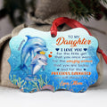 Daughter Gifts, For The Girl That You Once Were Ocean Theme Medallion Aluminum Ornament For Girls Babies From Mom Mother