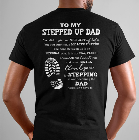 Bonus Dad Father Day Shirt, Step Dad Father's Day Gift, Gift For Step Up Dad, Father's Day Gift From Wife, From Kid, Unisex Long Sleeve Crewneck Tee, Classic Streetwear