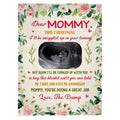 New Parents Gifts, This Christmas I Will Be Snuggled Up Pregnancy Ultrasound, Personalized Photo Blanket, Gifts For Mommy New Mom, Fleece Sherpa, New Mom Blanket, Gifts For Christmas