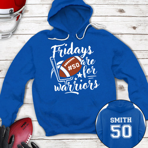 Personalized T-Shirt For Mom Dad From Son Boy Kids Football Gifts Friday Are For Football Game Fan Football Family Football Games Day Custom Title And Number Short Sleeve Tops Tee Shirt